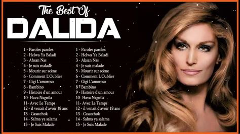 youtube dalida|dalida best of lyrics.